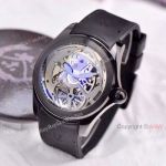 Corum Skeleton Bubble Watch Replica 46mm Solid Black Gray Dial